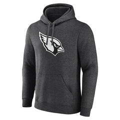 Arizona Cardinals Personalized Name & Number Monochrome Pullover Hoodie Charcoal