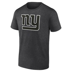 New York Giants Personalized Name & Number Monochrome T-Shirt Charcoal