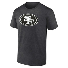 San Francisco 49ers Personalized Name & Number Monochrome T-Shirt Charcoal