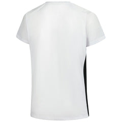 Fanatics Cincinnati Bengals Women's Plus Size Glitter Lace-Up V- Neck T-Shirt White