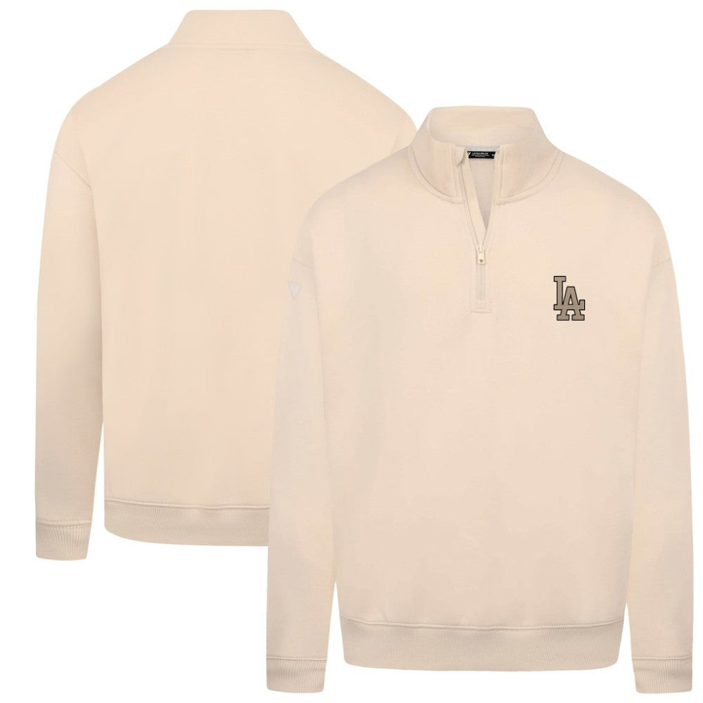 Los Angeles Dodgers Levelwear Murray Quarter-Zip Sweatshirt - Khaki - MLB on Sale