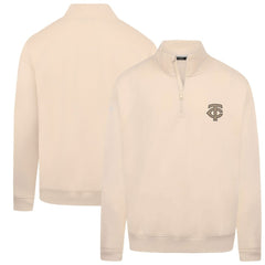 Minnesota Twins Levelwear Murray Quarter-Zip Sweatshirt - Khaki - MLB Discount