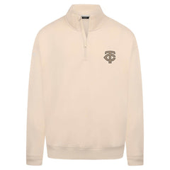 Minnesota Twins Levelwear Murray Quarter-Zip Sweatshirt - Khaki - MLB Discount