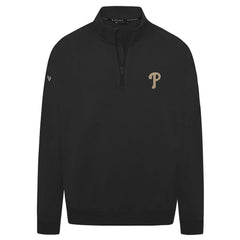 Philadelphia Phillies Levelwear Murray Quarter-Zip Sweatshirt - Black - MLB Sale