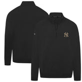 New York Yankees Levelwear Murray Quarter-Zip Sweatshirt - Black - MLB Sale