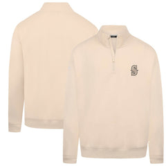 Seattle Mariners Levelwear Murray Quarter-Zip Sweatshirt - Khaki - MLB on Sale