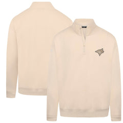 Toronto Blue Jays Levelwear Murray Quarter-Zip Sweatshirt - Khaki - MLB Lifestyle