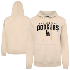 Los Angeles Dodgers Levelwear Podium Team Arch Pullover Hoodie - Khaki - MLB Discount