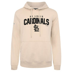 St. Louis Cardinals Levelwear Podium Team Arch Pullover Hoodie - Khaki - MLB Lifestyle