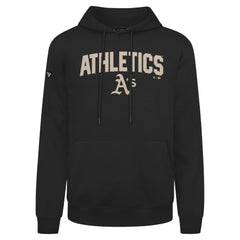 Athletics Levelwear Podium Team Arch Pullover Hoodie - Black - MLB Sale