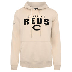 Cincinnati Reds Levelwear Podium Team Arch Pullover Hoodie - Khaki - MLB Lifestyle