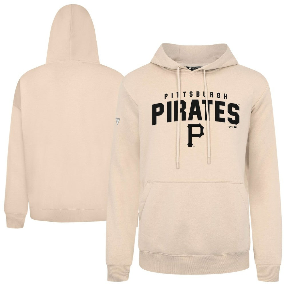 Pittsburgh Pirates Levelwear Podium Team Arch Pullover Hoodie - Khaki - MLB Online