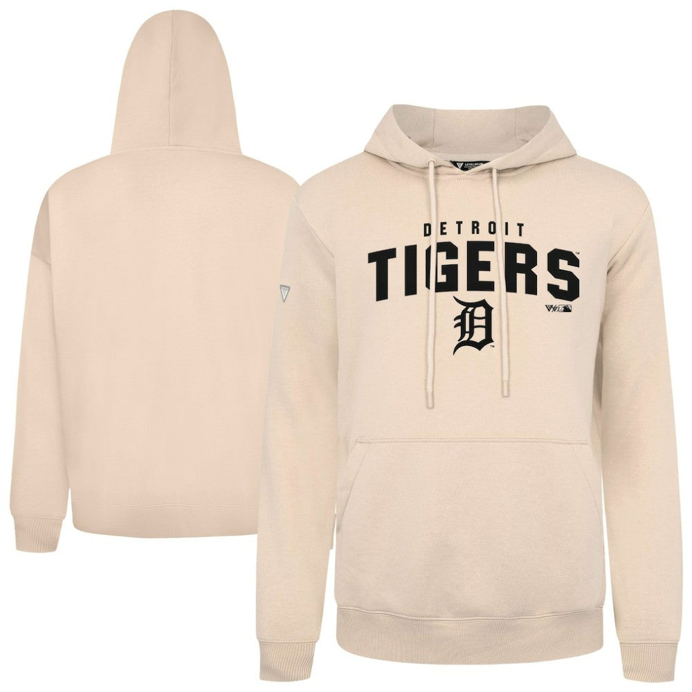 Detroit Tigers Levelwear Podium Team Arch Pullover Hoodie - Khaki - MLB Online