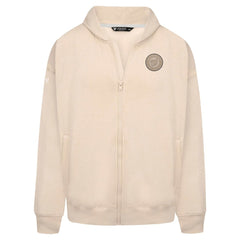 Washington Nationals Levelwear Uphill Oversized Full-Zip Hoodie - Khaki - MLB Lifestyle