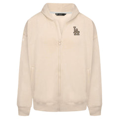 Los Angeles Dodgers Levelwear Uphill Oversized Full-Zip Hoodie - Khaki - MLB Online