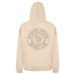 Milwaukee Brewers Levelwear Uphill Oversized Full-Zip Hoodie - Khaki - MLB Online