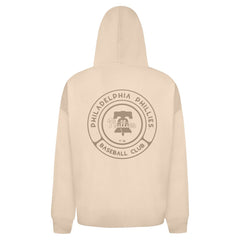 Philadelphia Phillies Levelwear Uphill Oversized Full-Zip Hoodie - Khaki - MLB Lifestyle