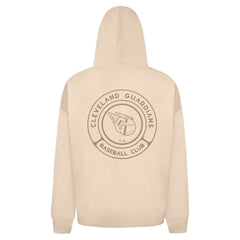 Cleveland Guardians Levelwear Uphill Oversized Full-Zip Hoodie - Khaki - MLB Sale