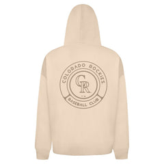 Colorado Rockies Levelwear Uphill Oversized Full-Zip Hoodie - Khaki - MLB Discount