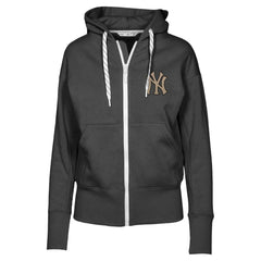 New York Yankees Levelwear Women's Gardinia Full-Zip Hoodie - Black - MLB Sale