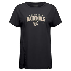 Washington Nationals Levelwear Influx Team Arch T-Shirt - Black - MLB Sale