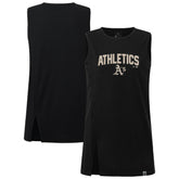 Athletics Levelwear Women's Influx Team Arch Tank Top - Black - MLB Sale