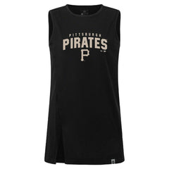 Pittsburgh Pirates Levelwear Women's Influx Team Arch Tank Top - Black - MLB Online