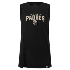 San Diego Padres Levelwear Women's Influx Team Arch Tank Top - Black - MLB Online