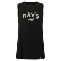 Tampa Bay Rays Levelwear Women's Influx Team Arch Tank Top - Black - MLB Online