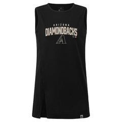 Arizona Diamondbacks Levelwear Women's Influx Team Arch Tank Top - Black - MLB Lifestyle