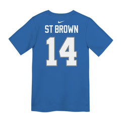 Nike Amon-Ra St. Brown Detroit Lions Preschool Player Name & Number T-Shirt Blue