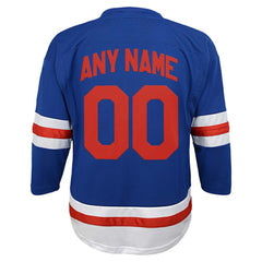 New York Rangers Youth Replica Custom Jersey - Blue - NHL 202081845