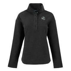 Carolina Panthers Cutter & Buck Women's Hunts Point Eco Half-Snap Sweatshirt Black