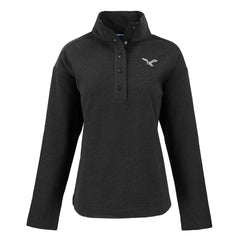 Philadelphia Eagles Cutter & Buck Women's Hunts Point Eco Half-Snap Sweatshirt Black