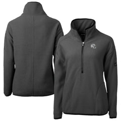 Indianapolis Colts Cutter & Buck Women's Helmet Cascade Eco Sherpa Fleece Half-Zip Jacket Charcoal