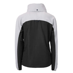Tampa Bay Buccaneers Cutter & Buck Women's Charter Eco Recycled Half-Zip Hooded Anorak Jacket Black