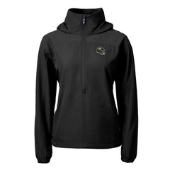 Jacksonville Jaguars Cutter & Buck Women's Charter Eco Recycled Half-Zip Hooded Anorak Jacket Black