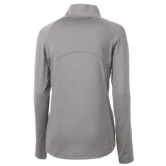 Seattle Seahawks Cutter & Buck Women's Historical Adapt Eco Knit Stretch Recycled Raglan Half-Zip Top Gray