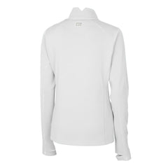 San Francisco 49ers Cutter & Buck Women's Traverse Stretch Quarter-Zip Pullover Top White