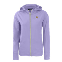 Minnesota Vikings Cutter & Buck Women's Daybreak Eco Recycled Full-Zip Hoodie Jacket Purple