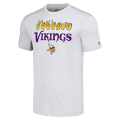 Minnesota Vikings Homage Unisex The NFL ASL Collection by Love Sign American Sign Language T-Shirt Ash