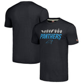 Carolina Panthers Homage Unisex The NFL ASL Collection by Love Sign American Sign Language T-Shirt Charcoal