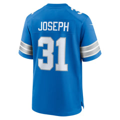 Nike Kerby Joseph Detroit Lions Team Game Jersey Blue