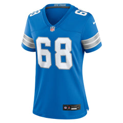 Nike Taylor Decker Detroit Lions Women's Team Game Jersey Blue