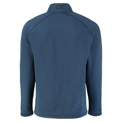 Atlanta Braves Cutter & Buck Peshastin Eco Fleece Recycled Raglan Quarter-Zip Top - Heather Navy - MLB Sale