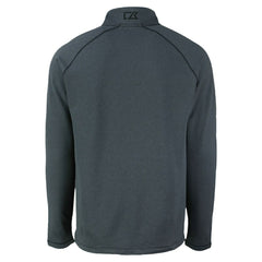Milwaukee Brewers Cutter & Buck Peshastin Eco Fleece Recycled Raglan Quarter-Zip Top - Heather Black - MLB Lifestyle