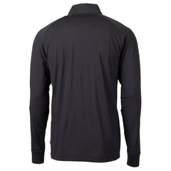 Minnesota Vikings Cutter & Buck Big & Tall Adapt Eco DryTec Raglan Quarter-Zip Jacket Black