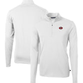 San Francisco 49ers Cutter & Buck Big & Tall Virtue Eco Pique Quarter-Zip Jacket White