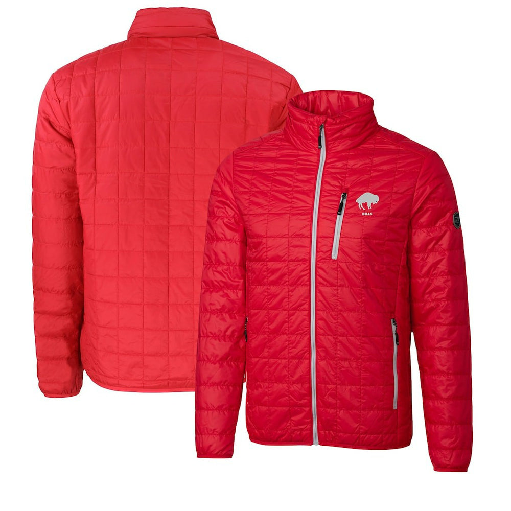 Buffalo Bills Cutter & Buck Big & Tall Rainier PrimaLoft Eco Insulated Full-Zip Puffer Jacket Red