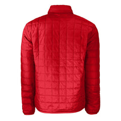 New England Patriots Cutter & Buck Big & Tall Rainier PrimaLoft Eco Insulated Full-Zip Hoodie Puffer Jacket Red